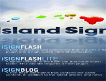 Tablet Screenshot of islandsign.com